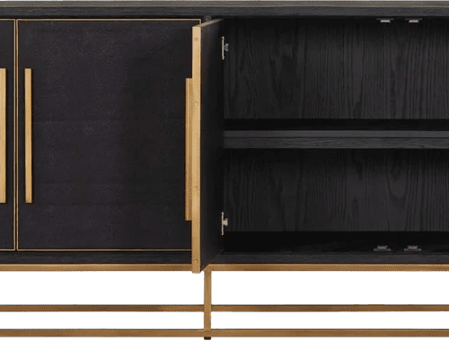 Sebastien Sideboard Black Shagreen Coco Republic 851532202 4