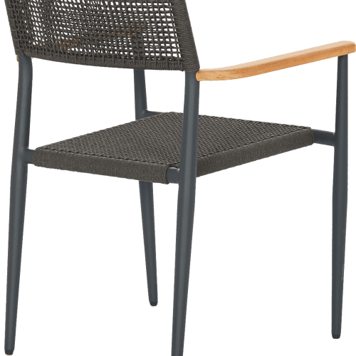 coco republic corso black outdoor furniture dining chair 04