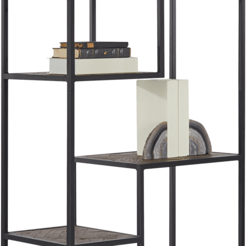 coco republic odessa oak black furniture shelves 04