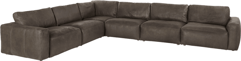 coco republic soren graphite leather furniture modular sofa 03