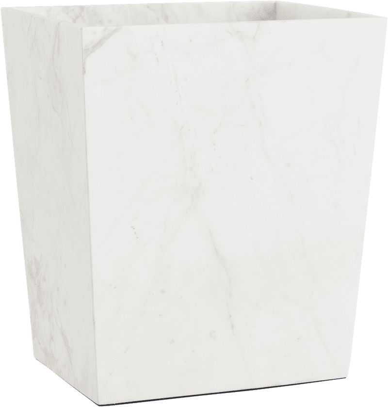 coco republic white marble homewares desk waste bin 03